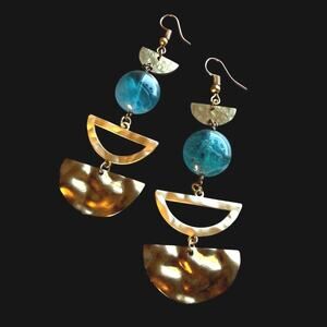 Blue Kyanite Dangle Earrings